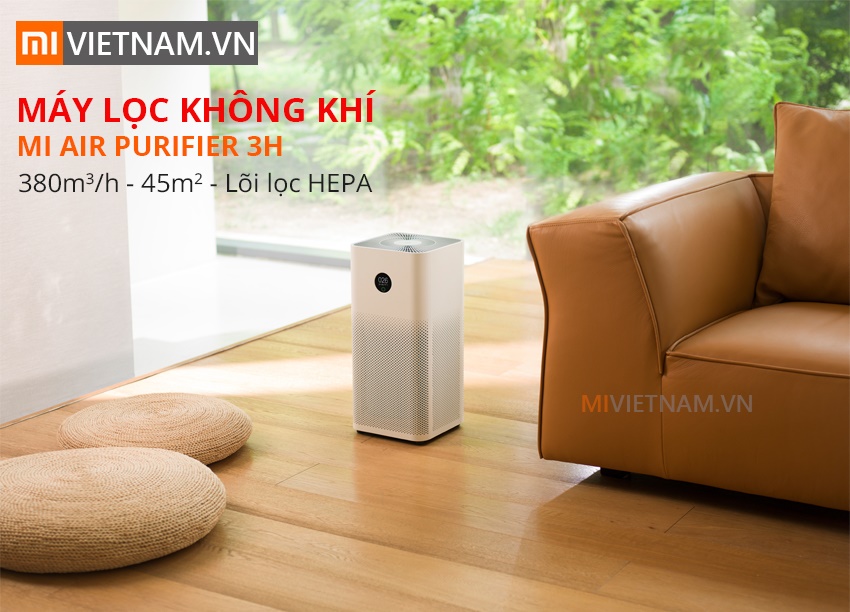 Máy lọc không khí Xiaomi Mi Air Purifier 3H, Máy lọc không khí Xiaomi, Xiaomi, Điều khiển bằng giọng nói