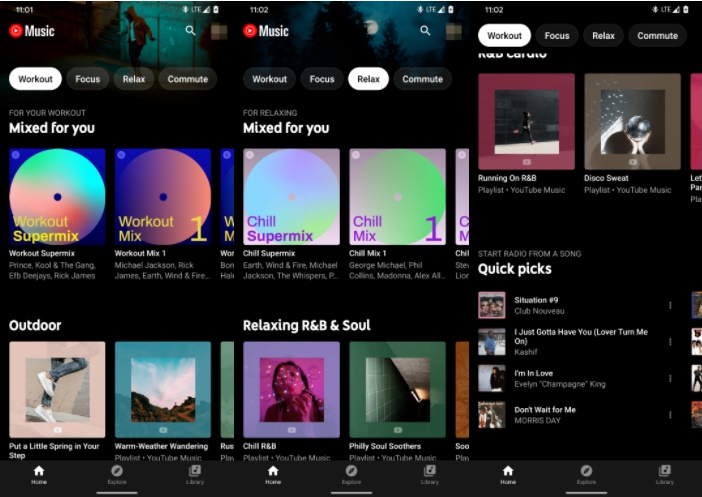 YouTube Music, Google tin tức, Cập nhật, Bộ lọc