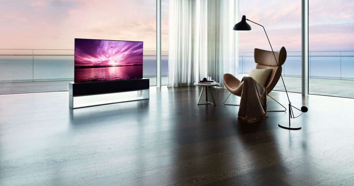 TV màn hình cuộn LG, TV LG, TV màn hình cuộn đầu tiên