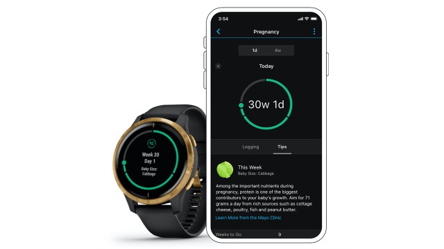 Smartwatch Garmin, Vòng đeo tay Garmin, Thai kỳ, Theo dõi sức khỏe thai kỳ