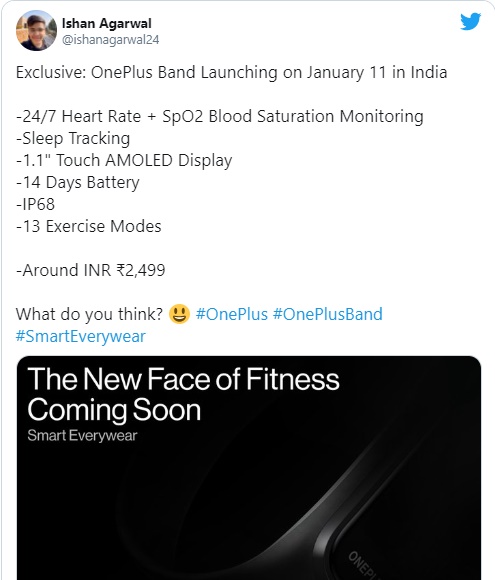 Vòng đeo tay thông minh, Smartband, Vòng đeo tay OnePlus,