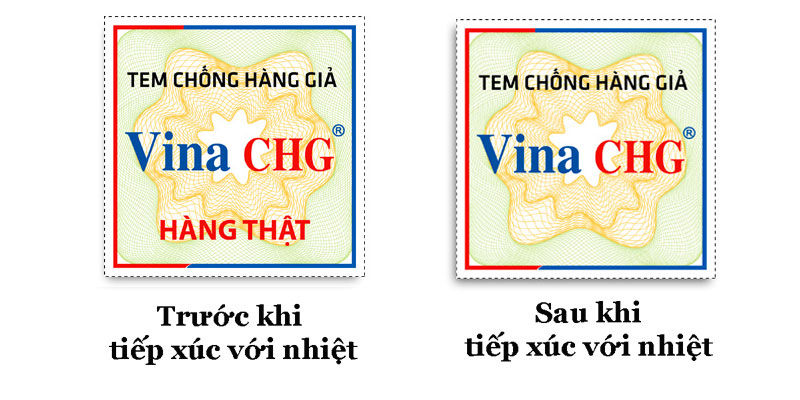 tem chống hàng giả, tem chống hàng giả công nghệ nhiệt