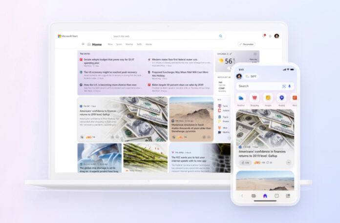 Microsoft ra mắt dịch vụ xem tin tức Microsoft Start