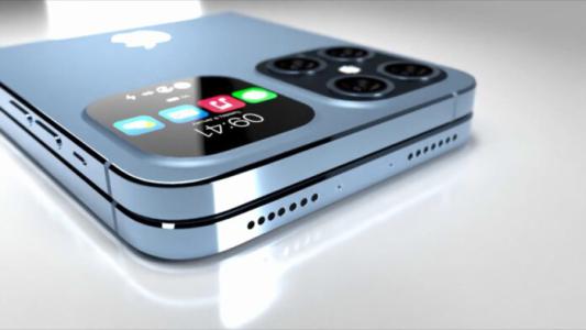 Rò rỉ hình ảnh render iPhone 14 Flip với một màn hình phụ