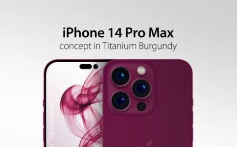 Lộ diện bản concept iPhone 14 Pro Max Titanium Burgundy huyền bí