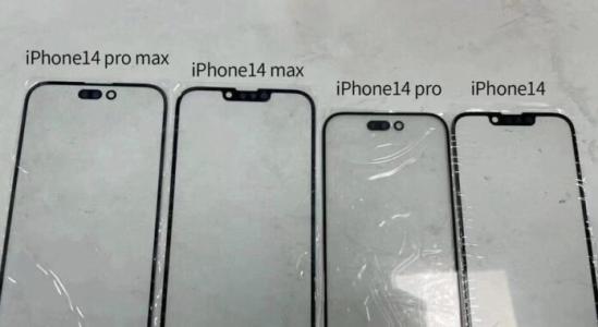 Lộ kính mặt trước của iPhone 14