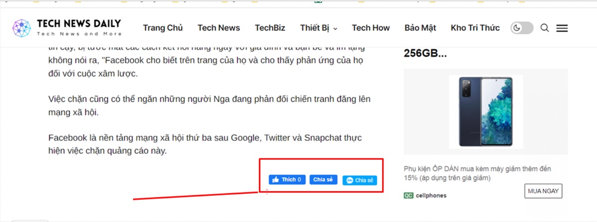 tăng traffic website từ Facebook