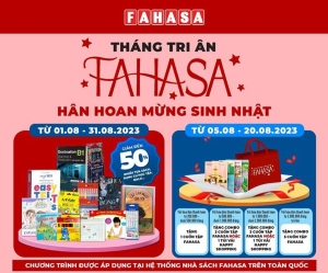 Mừng sinh nhật thứ 47, FAHASA bung lụa khuyến mãi