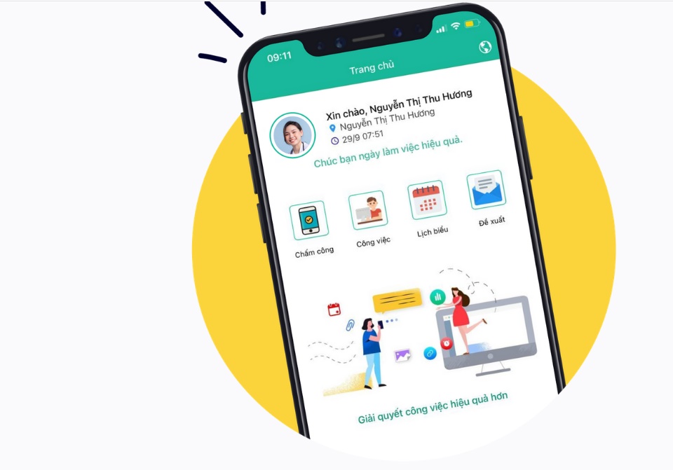 FastWork TimeSheet, Giải pháp chấm công online, Chấm công online
